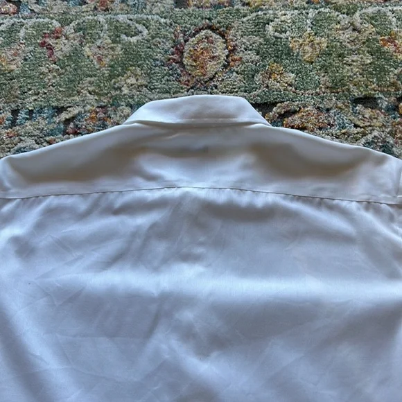 EGARA MENS WHITE NON-IRON COTTON DRESS SHIRT IN SZ XL…100% NON-IRON COTTON…NICE! - Picture 5 of 7